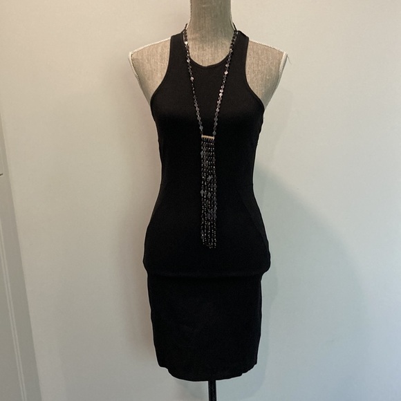 H&M Black Bodycon Racerback Dress​​ - Picture 3 of 13